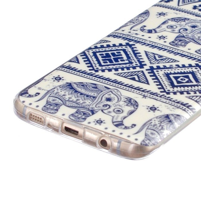 Galaxy S7 Edge Case, Firefish [Fashion Style] [Anti-slip] Ultra Slim Exact Fit Lightweight Flexible TPU Soft Back... N116