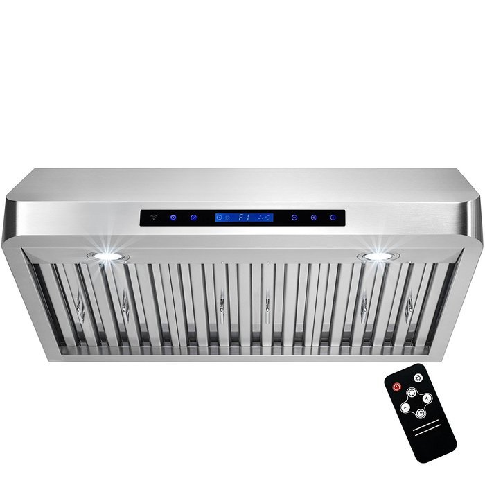 Golden Vantage 30" Under Cabinet Stainless Steel Range Hood Vent with Remote Control N3