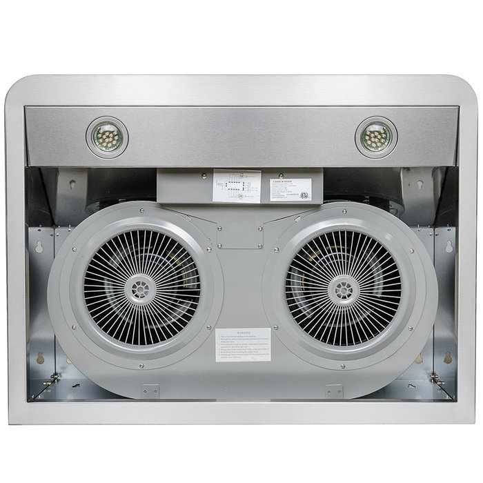 Golden Vantage 30" Under Cabinet Stainless Steel Range Hood Vent with Remote Control N5