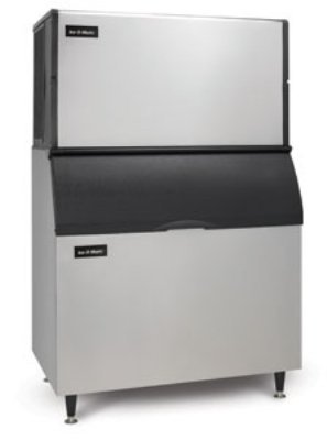 Ice-O-Matic ICE1806HW-B100PS 1832 lb 48" Water-Cooled Half Cube Ice Machine w/ Storage Bin