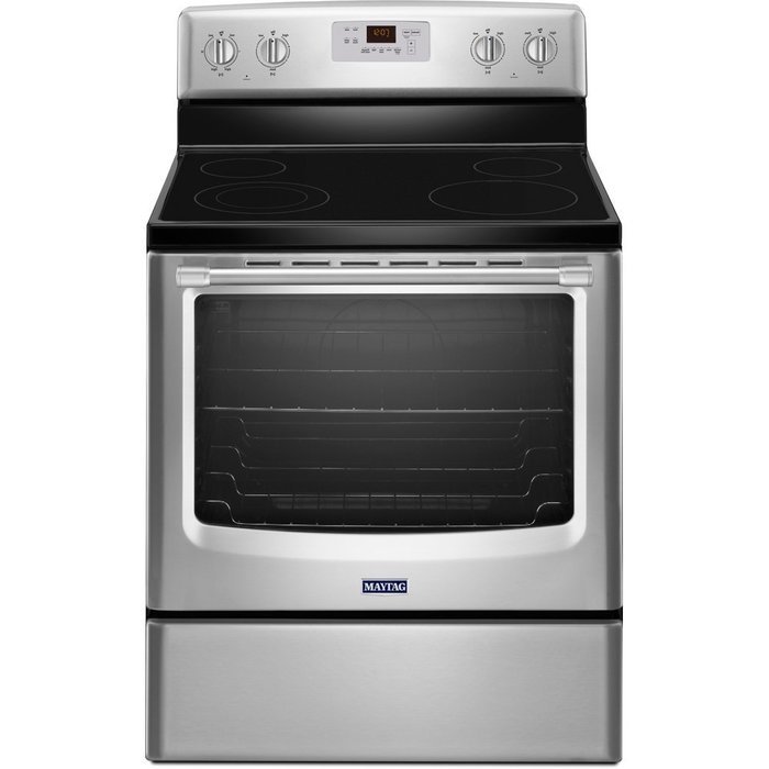6.2 Cu. Ft. Electric Range with Precision Cooking System Finish: Stainless Steel N3
