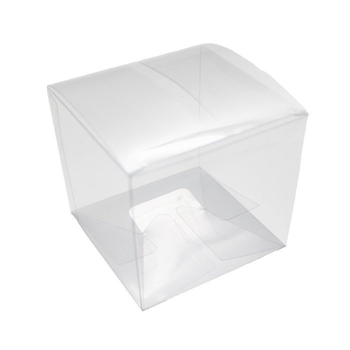 LNKEY 50 PCS Clear Favor Boxes 3x3x3 Inch for Cupcake Wedding Party Favors,Clear N5