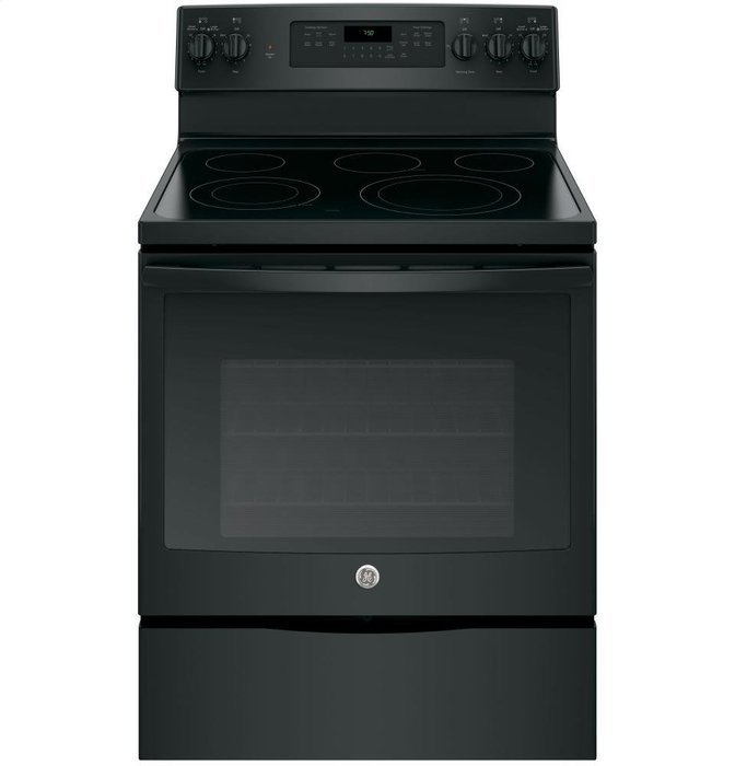GE JB750DJBB 30" Black Electric Smoothtop Range - Convection N3
