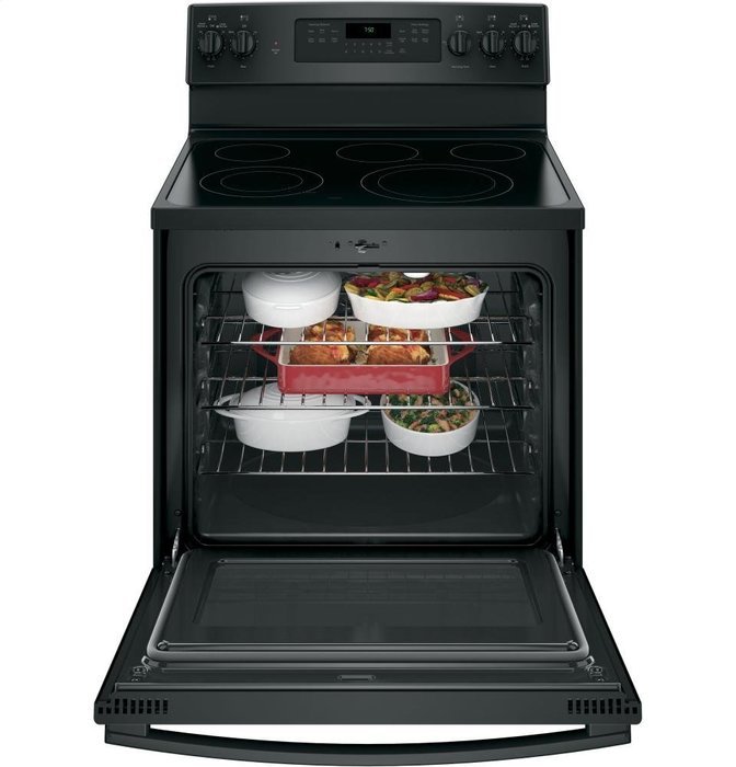GE JB750DJBB 30" Black Electric Smoothtop Range - Convection N5