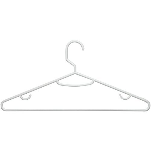 New HONEY-CAN-DO HNG-01195 Plastic Tubular Hangers, 15 pk