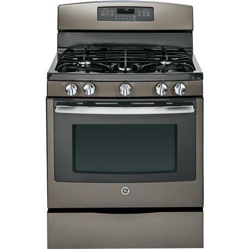 GE JGB750EEFES 30" Slate Gas Sealed Burner Range - Convection N2