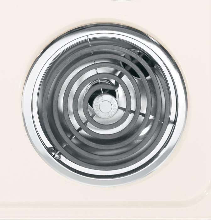 GE JB250DFCC 30" Bisque Electric Coil Range N6