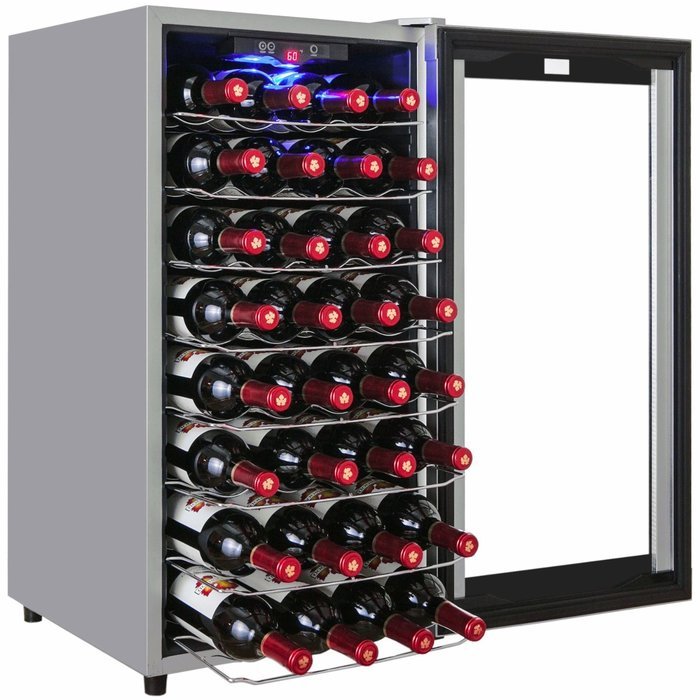 Firebird New Thermoelectric Quiet Operation Wine Cooler Cellar Chiller Refrigerator (28 bottles) N10