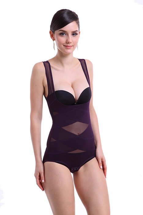 Women's Full Body Shaper Underbust Post Surgery Firm Control Shapewear Bodysuit N6
