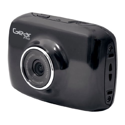 Sound Around GDV123BK Gear Pro HD Sport Action Camera, 720p Wide-Angle Camcorder with 2.0 Touch Screen SD Card...