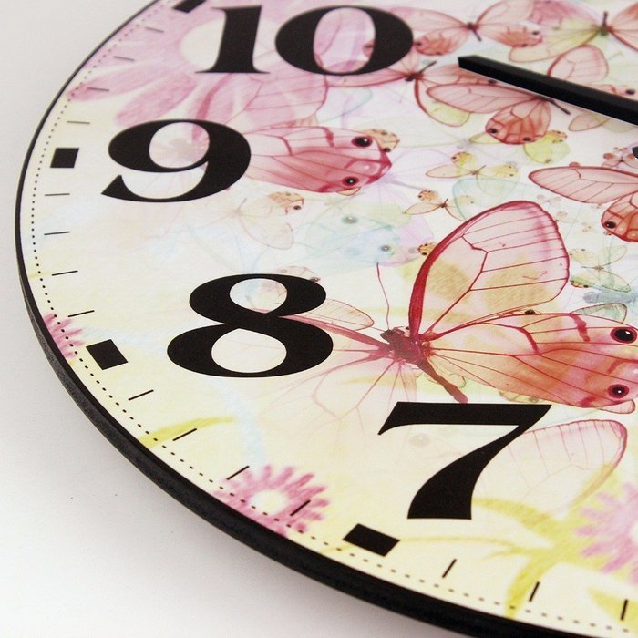 Beautiful Butterfly Wall Decoration Watch Clock Home Decoration Silent Wall Clock N2