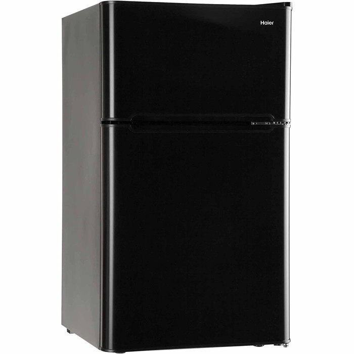 3.2 Cubic Feet 2-Door True-Freezer Compartment, Refrigerator, Black N5