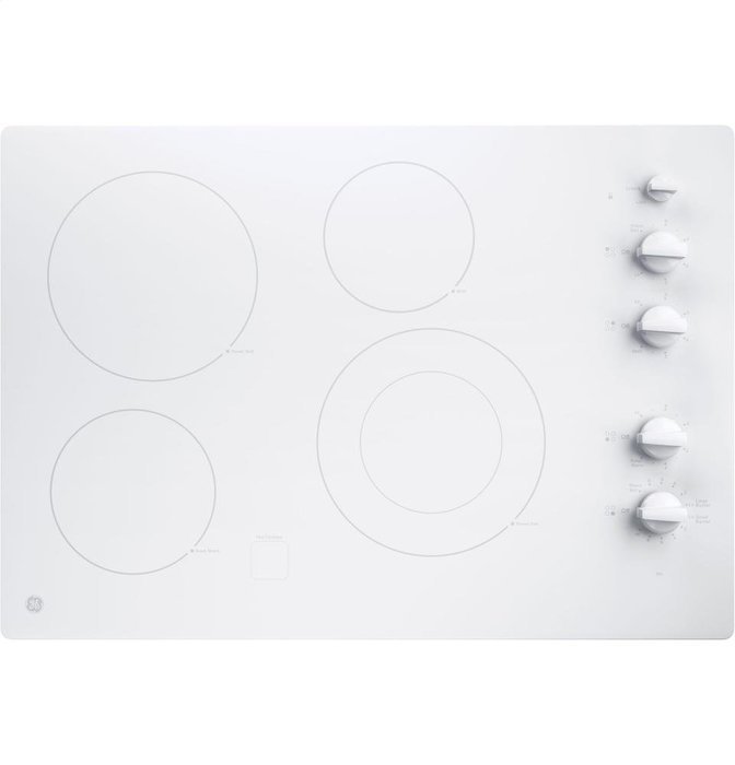 GE JP3530TJWW Profile 36" White Electric Smoothtop Cooktop N3