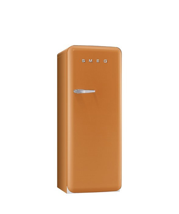 Smeg FAB28UOR 50&rsquo;S Style Refrigerator with Ice Compartment, Right Hand Hinge 9.22 Cu. Ft., Orange
