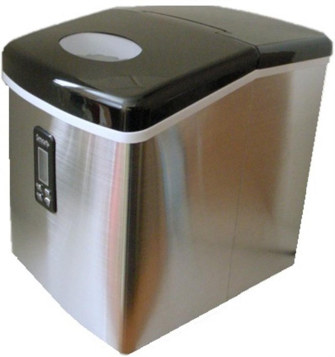 Smart+ Products SPP15AIM Portable Stainless Steel Ice Maker N3