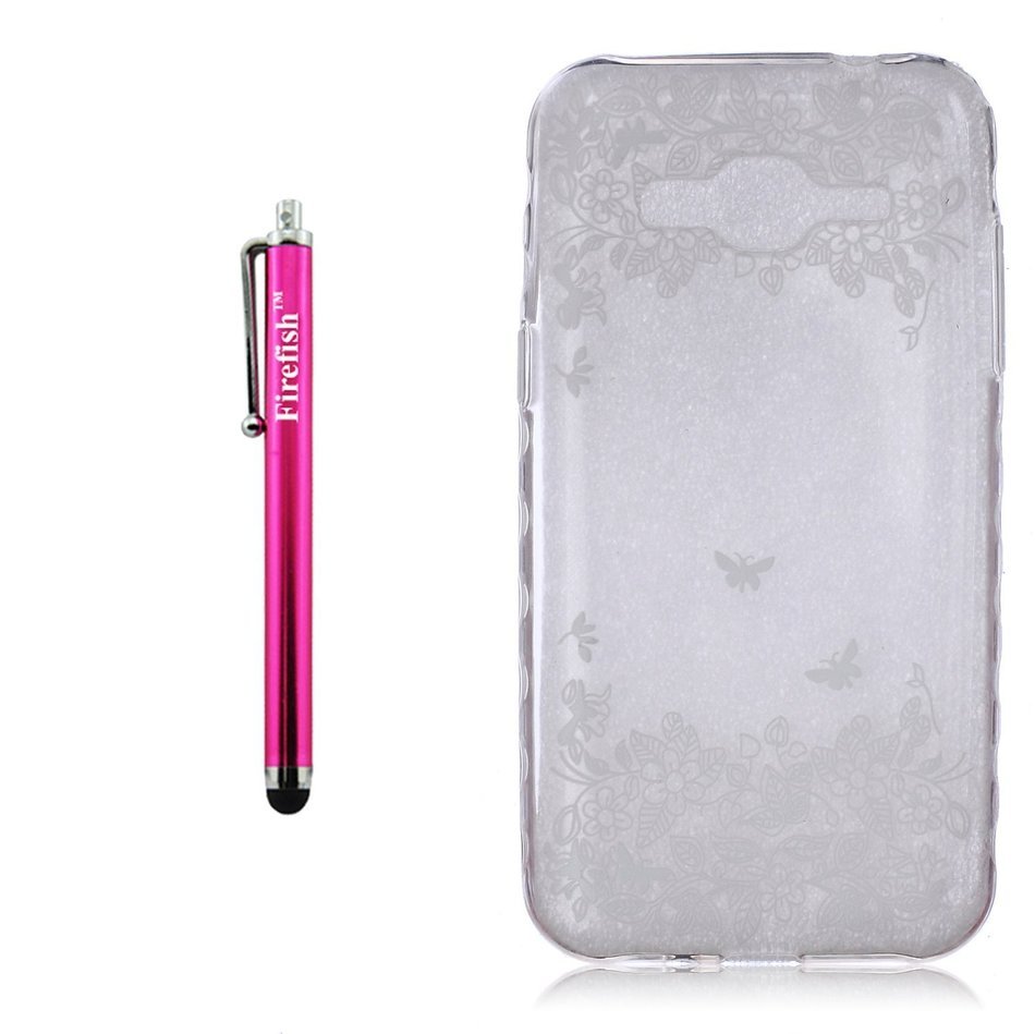 J3 Case, Firefish High Quality Soft TPU [Soft-Flex] Scratch-Resistant Shock Absorption Technology Case Specially... N424