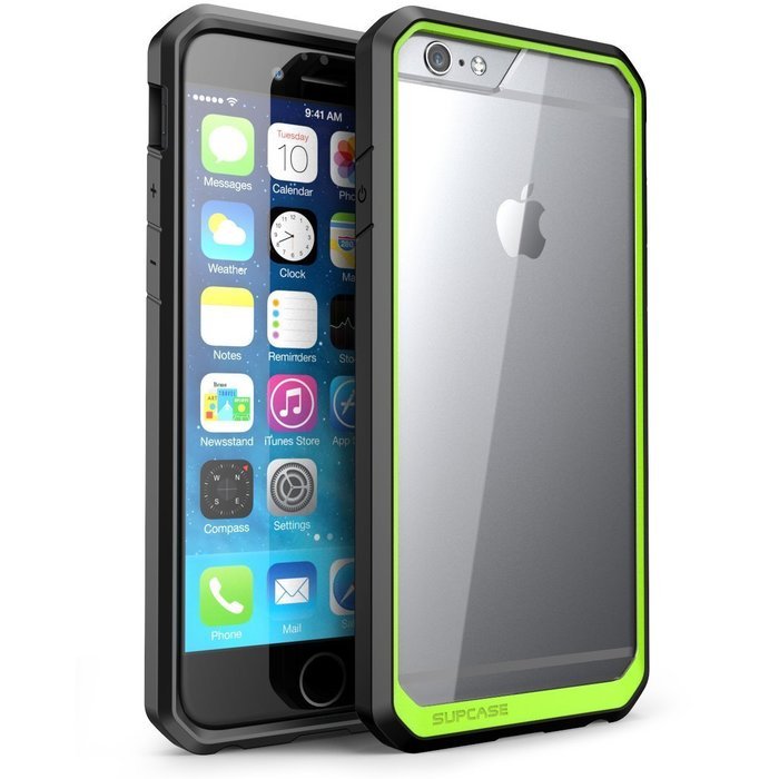 iPhone 6 6S TPU Case,TYoung(TM) 2 in 1 Set Soft TPU Flexible Silicone Frame + Transparent Clear Hard PC Back [... N24