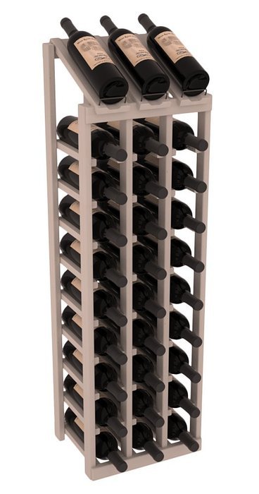 Wine Racks America Ponderosa Pine 3 Column 10 Row Display Top Kit. 13 Stains to Choose From! N11