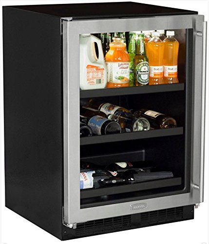 Marvel ML24BCG1LS Beverage Center with Door Left Side Hinge, 24", Stainless Steel N2