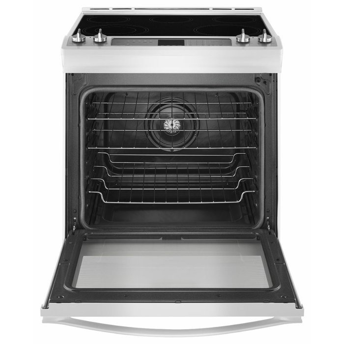Whirlpool WEE760H0DH Ice Collection 30" White Ice Electric Slide-In Smoothtop Range - Convection N2