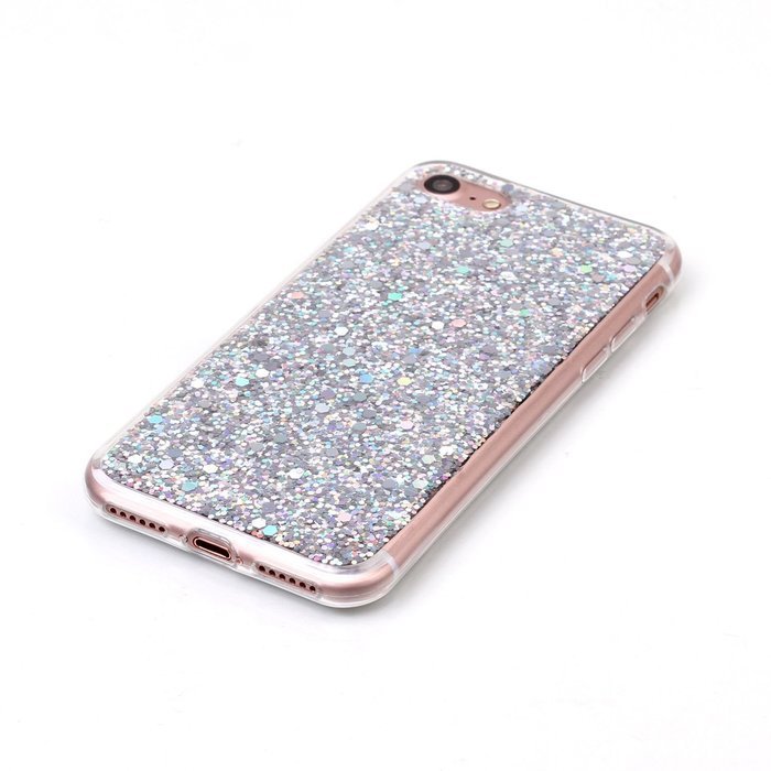iPhone 7 2016 Bling Case,IKASEFU Creative 3 Layer Glitter Skin+Tpu+PC Glorious Silicone Bumper Case Cover for... N26