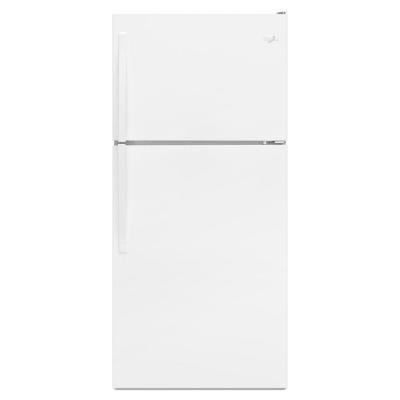 Whirlpool 30 in. W 18.2 cu. ft. Top Freezer Refrigerator with ice maker WHITE