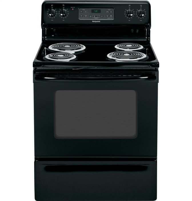 5 Cu. Ft. Electric Self Cleaning Range Color: Black