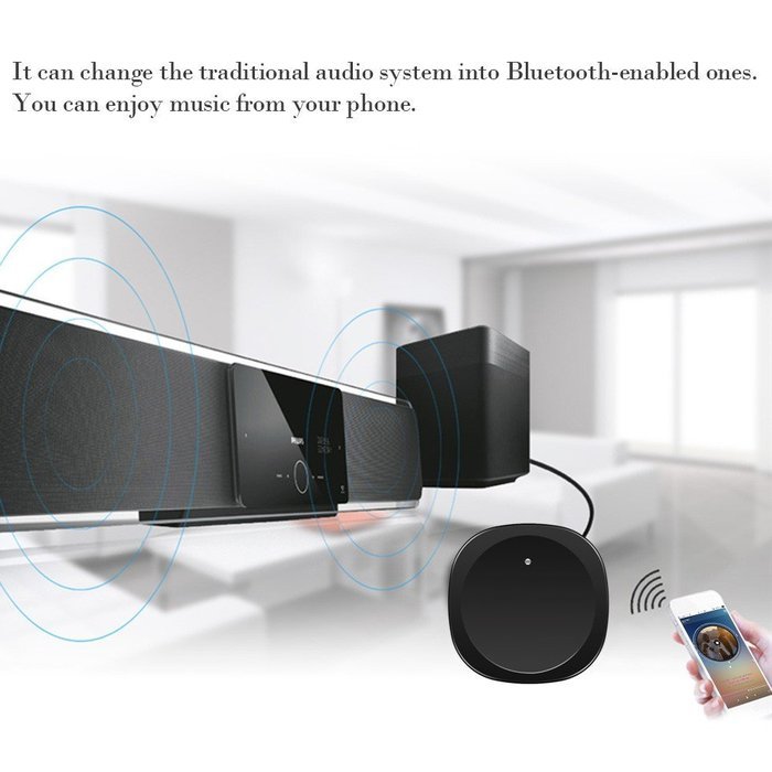 B3501 Wireless Music Bluetooth Stereo Receiver Bluetooth Car Kit Aux 3.5mm Music Adapter Hands-free with Mic for... N5