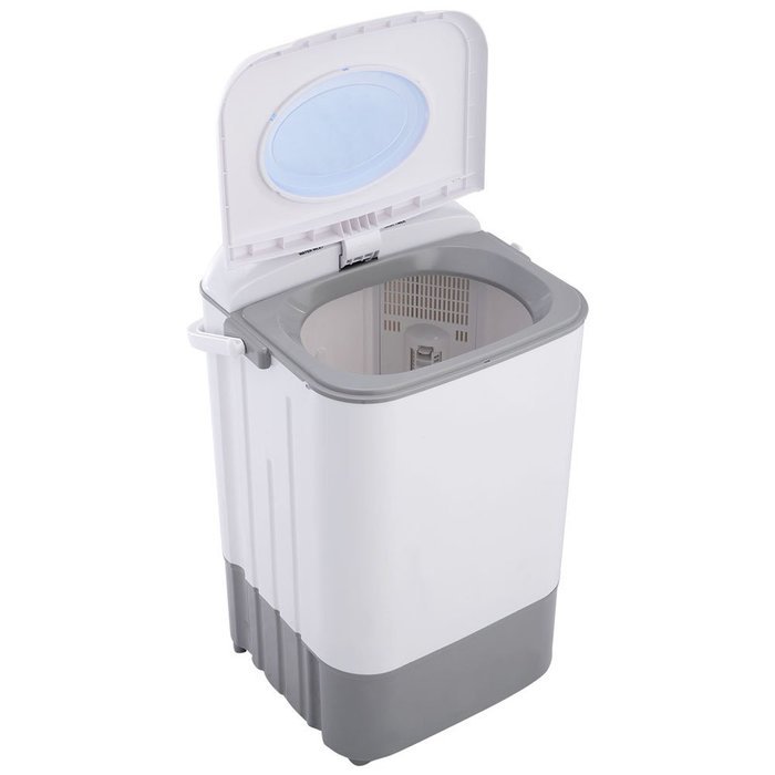 Kissemoji Manual Mini Portable 7.7lbs Washing Machine Washer Compact Single Tub N5