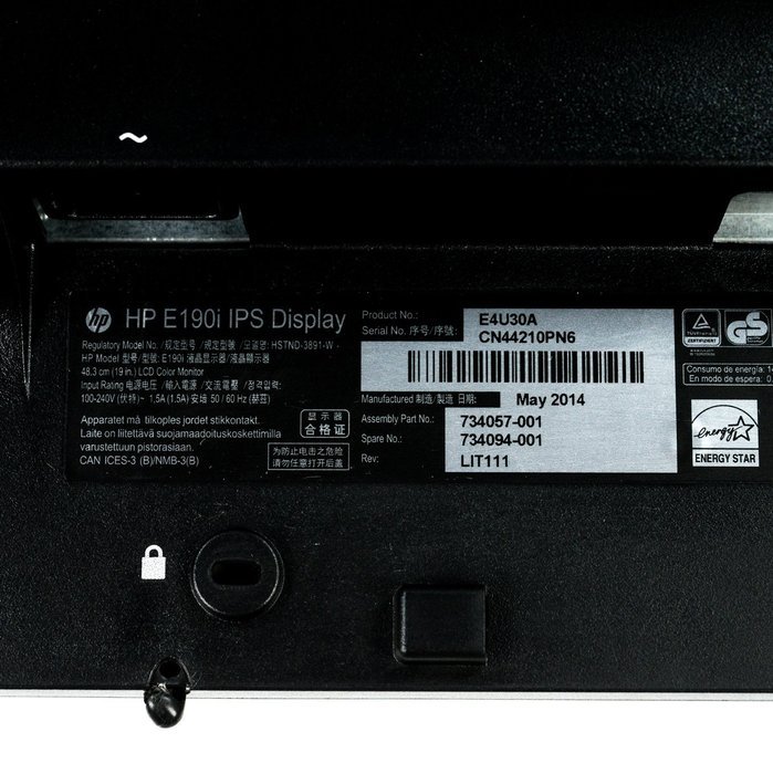 HP EliteDisplay E190i 19" IPS Monitor 1280 x 1024 Display Port DVI-D VGA Grade A N5