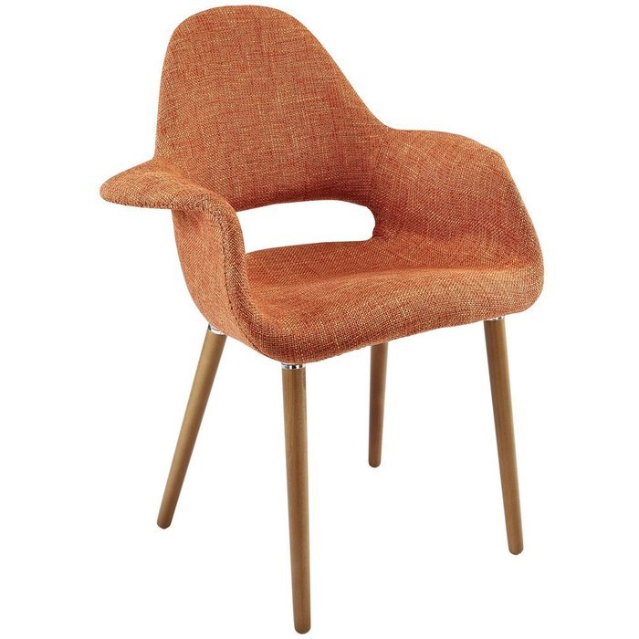 Modway EEI-555-ORA Aegis Dining Armchair in Orange Color