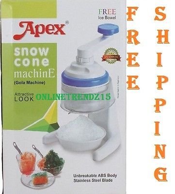 PREMIUM QUALITY BRAND NEW APEX ICE SNOW MAKER/ GOLA MACHINE FOR KIDS CHILLING IN SUMMER-ATTRACTIVE LOOK