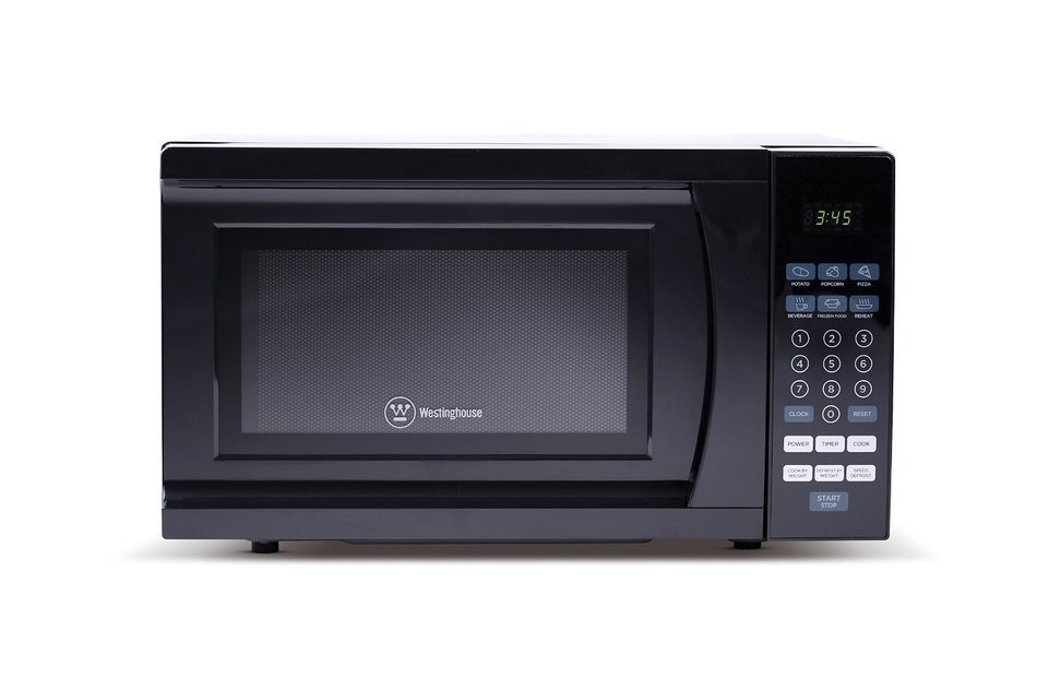 Westinghouse WCM770B 700 Watt Counter Top Microwave Oven, 0.7 Cubic Feet, Black Cabinet N4