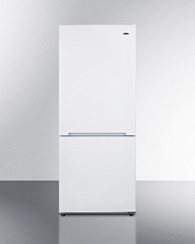 Summit FFBF100W 24" Energy Star Bottom Freezer Refrigerator with 10.2 cu. ft. Capacity Frost-Free Operation Humidity... N3