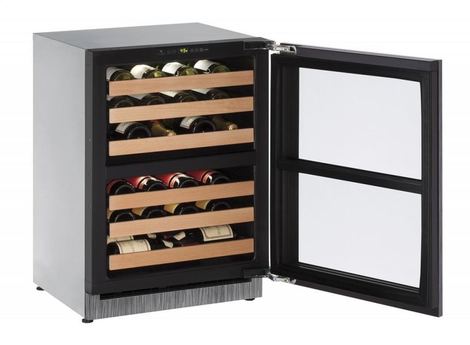 U-Line U2224ZWCINT00A Built-in Wine Storage, 24", Stainless Steel N3