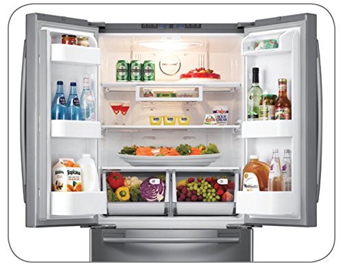 Samsung RF20HFENBSR 33" 20.0 cu. ft. Capacity French Door Refrigerator with Twin Cooling System Automatic Icemaker... N2