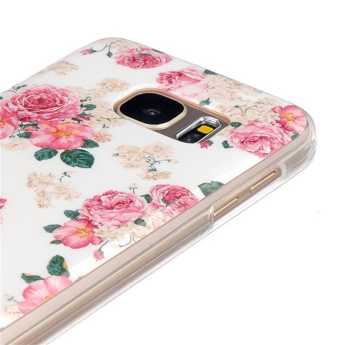 Galaxy S7 Edge Case, Firefish [Fashion Style] [Anti-slip] Ultra Slim Exact Fit Lightweight Flexible TPU Soft Back... N136