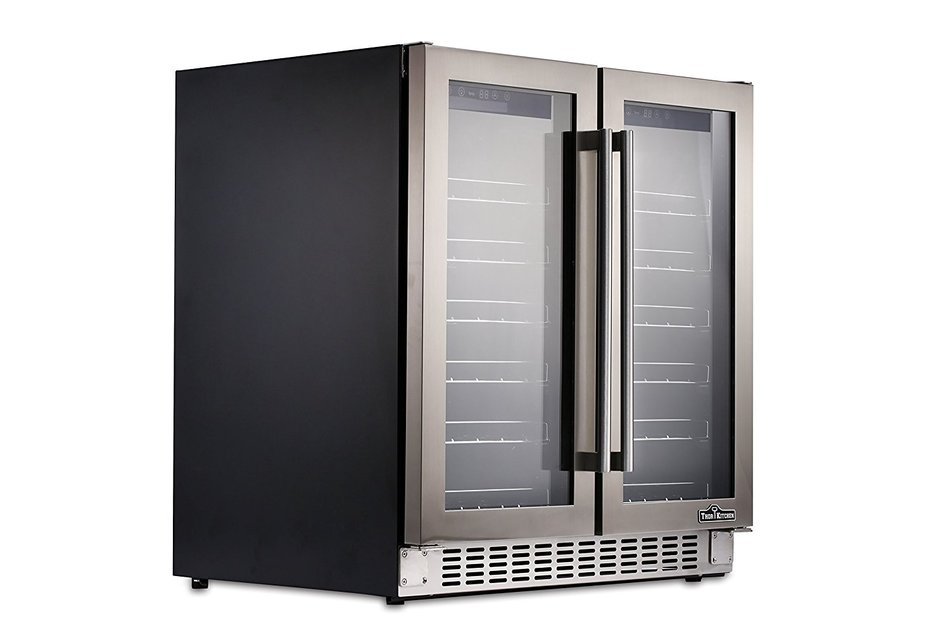 Thorkitchen JC-116A2EQ 36 Bottle 24" Built-in & Free Standing Dual Zone Wine Cooler, Stainless Steel N2