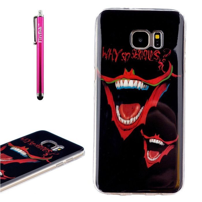 Galaxy S7 Edge Case, Firefish [Fashion Style] [Anti-slip] Ultra Slim Exact Fit Lightweight Flexible TPU Soft Back... N144