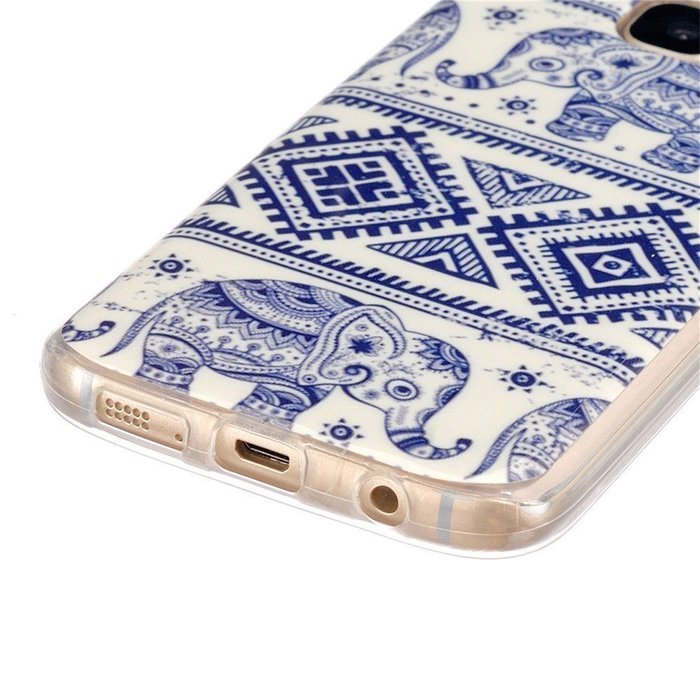 Galaxy S7 Edge Case, Firefish [Fashion Style] [Anti-slip] Ultra Slim Exact Fit Lightweight Flexible TPU Soft Back... N145