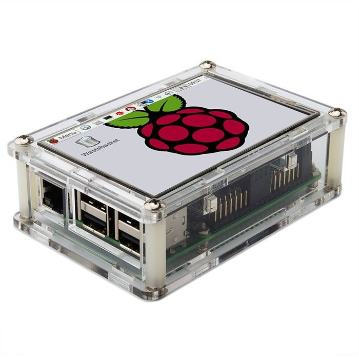 OSOYOO Raspberry Pi 3 3.5&rdquo; LCD Touch Screen Display Monitor + Clear Case + 2PCS Cooling Heat... N10