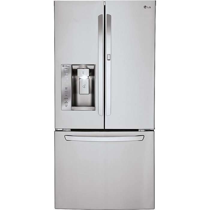 LG LFXS24663S French Door Refrigerator with 24 Cu. Ft. Capacity in Stainless Steel