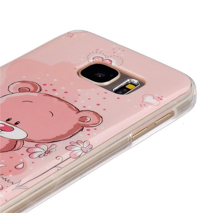 Galaxy S7 Edge Case, Firefish [Fashion Style] [Anti-slip] Ultra Slim Exact Fit Lightweight Flexible TPU Soft Back... N152