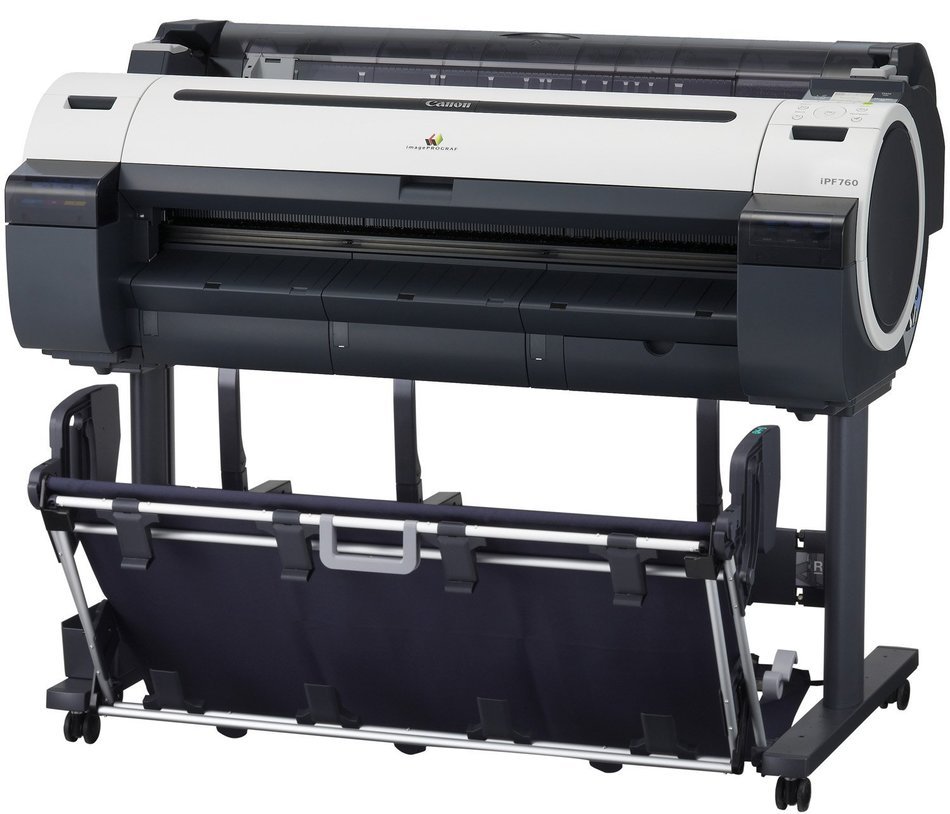 Canon imagePROGRAF iPF760 Inkjet Large Format Printer - 36 - Color