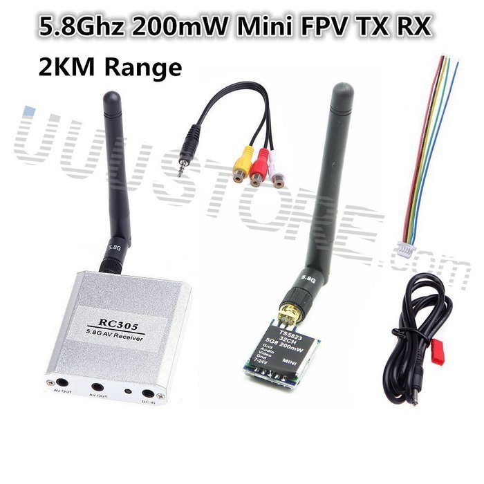 Fpv Rc Boscam 5.8G 5.8Ghz 200mW 32 ch Channel FPV Audio Video AV ...