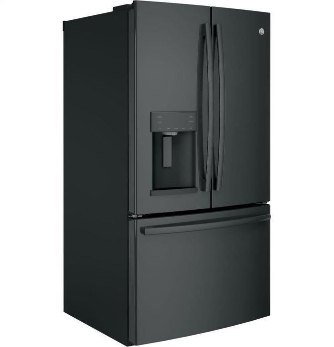 GE Black French-Door Bottom Freezer Refrigerator N4