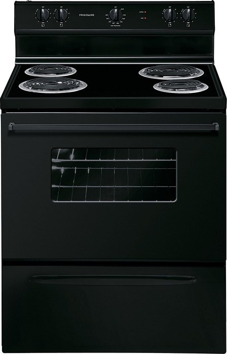 Frigidaire FFEF3005MB 30" Freestanding Electric Range with 4 Coil Elements in Black