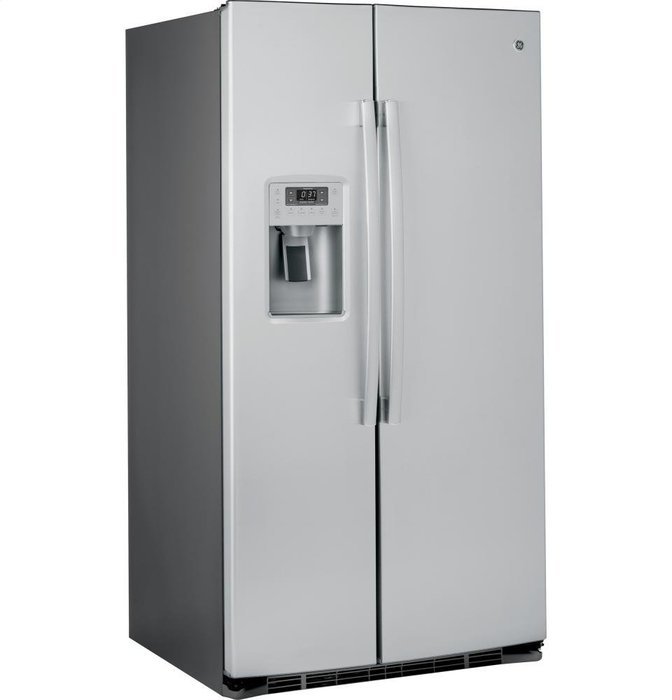 GE PSE25KSHSS Profile 25.4 Cu. Ft. Stainless Steel Side-By-Side Refrigerator - Energy Star N7