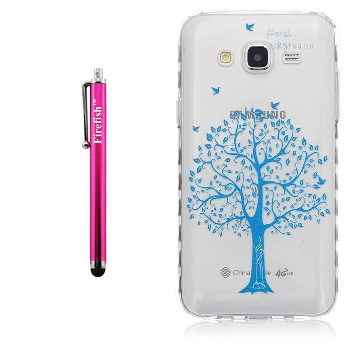 J7 Case, Firefish Colorful Pattern TPU Durable Soft TPU Back [Soft-Flex] [Shock Absorption Technology] Case for... N78