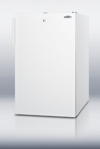 Summit CM411L 20" Medically Approved Compact Refrigerator with 4.1 cu. ft. Capacity Ice Cube Compartment Manual...